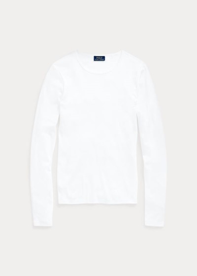 Women's Polo Ralph Lauren Cotton Long Sleeve Shirts | 291307AOT